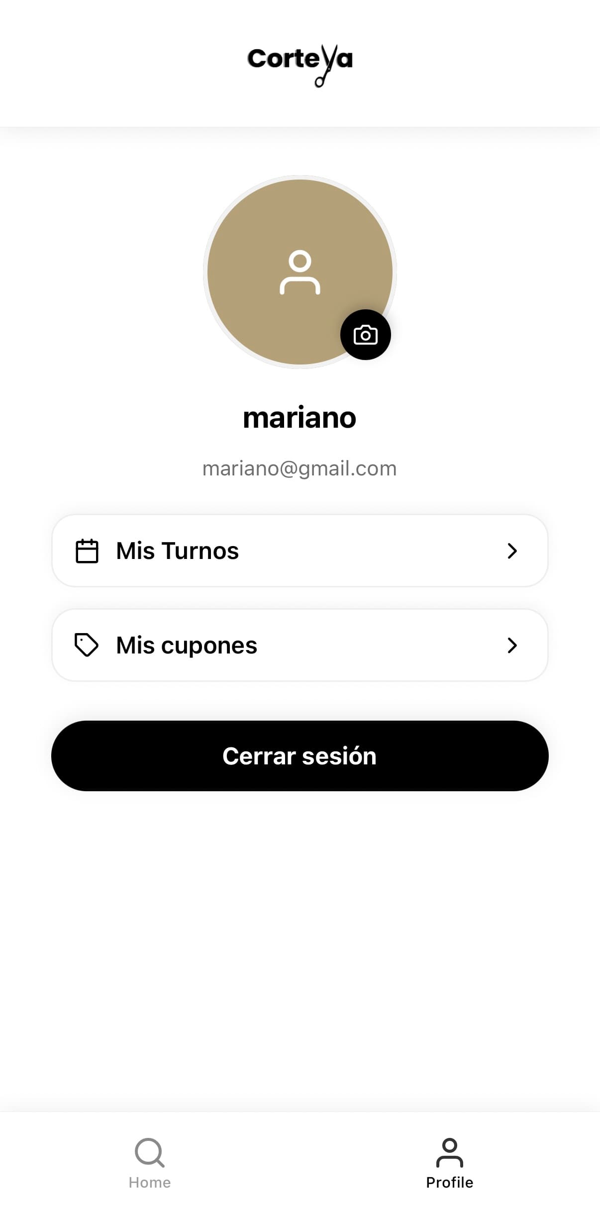 Corteya — App de reserva de turnos para barberías — pantalla 8